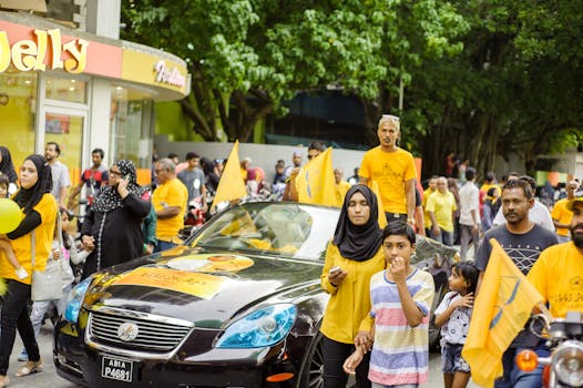 community members participating in a group activity