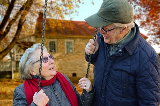 older man enjoying life