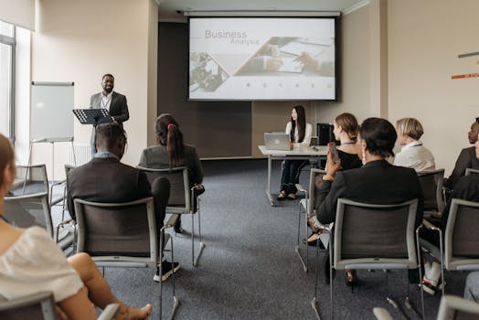 man participating in a workshop