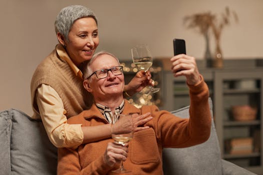 man using smartphone comfortably