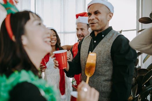 men enjoying a community event