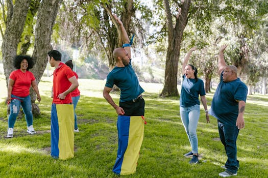 man laughing while exercising