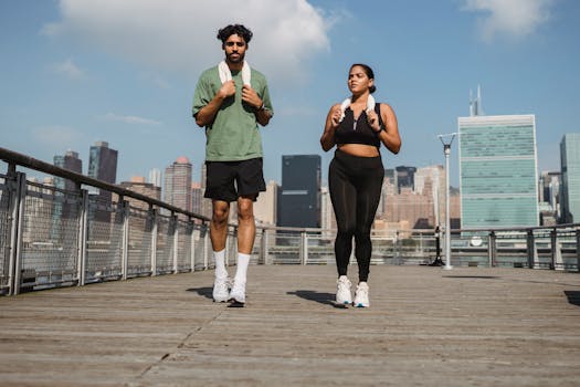 man exercising outdoors