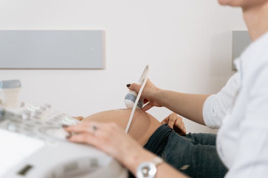 doctor examining patient